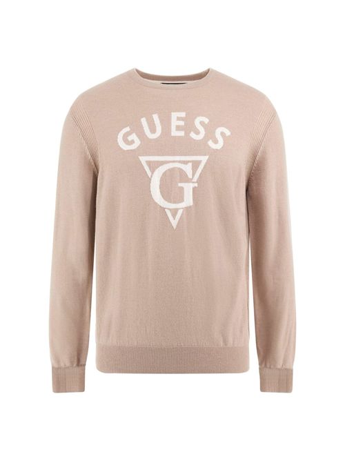 magliuone uomo beige GUESS | M4BR06Z3H82/G1DH